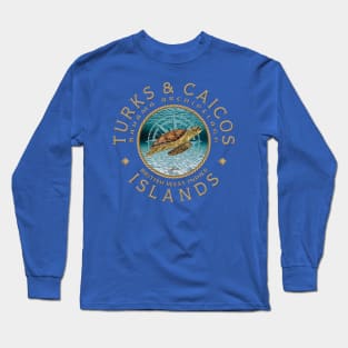 Turks & Caicos Islands, Sea Turtle Long Sleeve T-Shirt